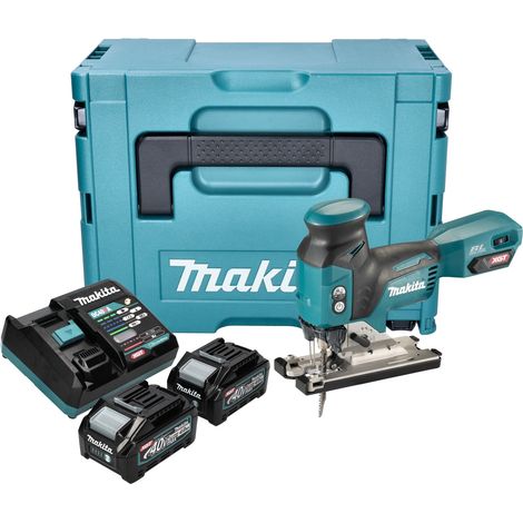 Makita JV 001 GM201 Scie sauteuse sans fil 40 V max. 135 mm Brushless + 2x batterie 4,0 Ah + chargeur + Makpac (1/5)