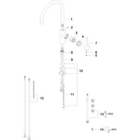 DORNBRACHT 33836875-42 EHM pour douchette/ douche professionnelle TARA ULTRA