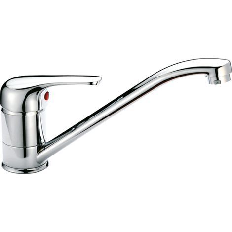 MISCELATORE LAVELLO CUCINA DIRITTO "ALBA" MAURER CUCINA LAVABO- OTTONE CROMATO