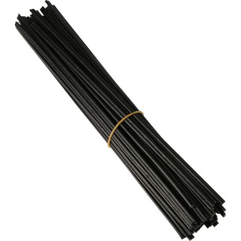 40 pièces baguette de soudage en plastique PP baguette de soudage pour pistolet à souder en plastique/pistolet à Air chaud 250mm noir K17576B (1/5)