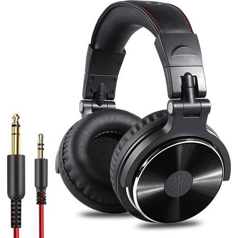 Casque DJ, Pro10 Casque Audio Studio Professionnel, Casque Filaire, Casque de Monitoring, Son Parfait pour Synthétiseur (1/4)