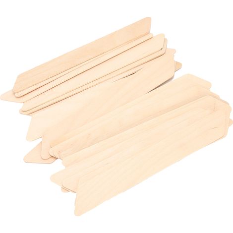 20 pièces Applicateurs à Cire en Bois pour Visage et Corps - Spatules Épilation Manche Bois (1/5)