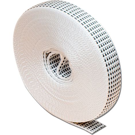 PR26 Weißes Blindband mit schwarzen Flecken 14 mm x 6 m EDM
