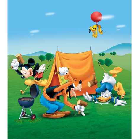 Papier peint XL intisse Le Picnic de Mickey Disney 180X202 CM (1/4)