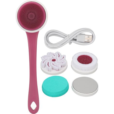 Brosse de Douche Électrique Long Manche Rechargeable Exfoliante Corps Automatique Lavage Dos (1/5)