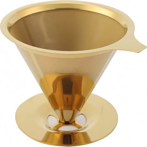 Filtre à café Acier inoxydable Acier Doré (1/5)
