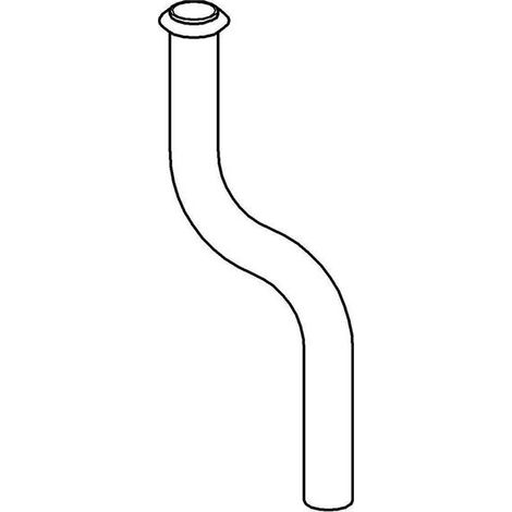 Urinal-Spülrohr 37040 200mm x 18mm Messing Kröpfung 50mm chrom (1/5)