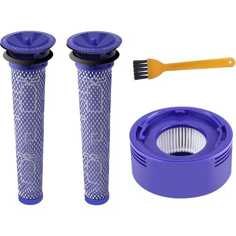 2x Dyson V6 V7 V8 Staubsaugerfilter, Vorfilter, Endfilter, waschbar, Bürste (1/5)