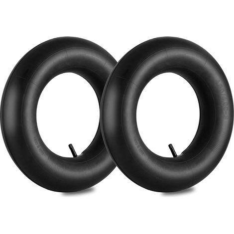 4.80/4.00-8 Chambres à air de Roue Brouette, 2 Pièces 480/400-8 Tubes Intérieurs de Remplacement avec Valve Courbée, Tuyau de Rechange pour Monocycles, Chariots, Tondeuses, Camions à Main (1/5)