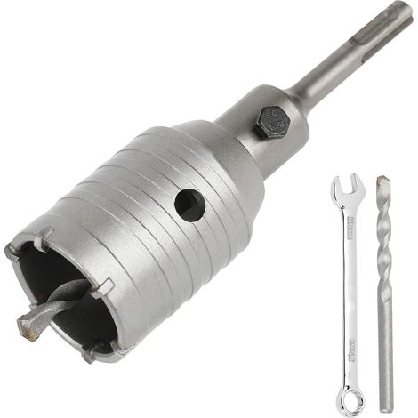 Scie Cloche Trépan Beton Ø 45mm Avec Adaptateur SDS Plus 110 mm,Carotteuse Beton,Scie Trépan Pour Percer Des Trous Dans Les Murs En Blocs (1/5)