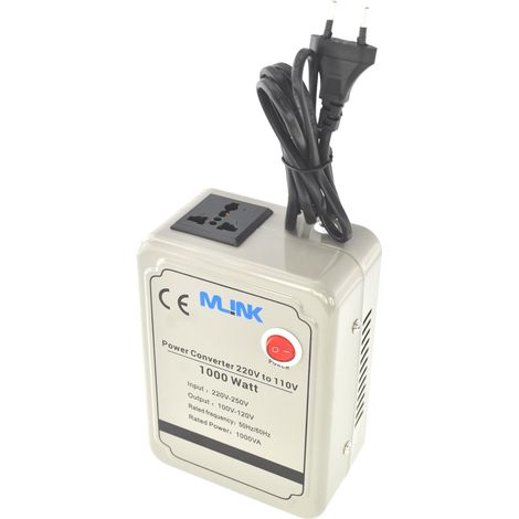Transformador de Corriente 220V a 110V Convertidor 1000W Potencia Maxima (1/5)