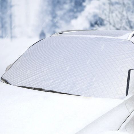Thermo-Abdeckung für die Windschutzscheibe des Autos – schützt vor Schnee und Sonne, 150 x 95 cm