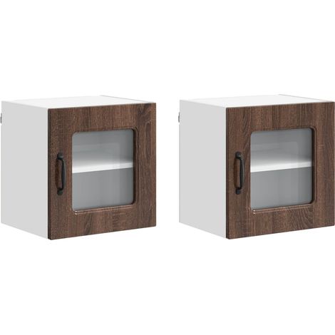Maison Exclusive - Pannello lavastoviglie Kalmar 2 pcs Rovere Marrone