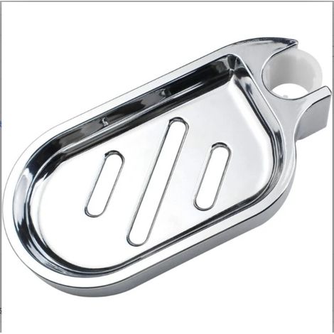 Seifenschale für 22-mm-Duschstange, Seifenschale aus ABS-Kunststoff, Duschseifenhalter (1/5)