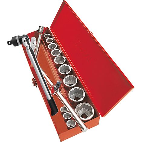 Juego de 17 llaves de vaso y accesorios 3/4'' con carraca telescópica SAM OUTILLAGE - 78-CHC16