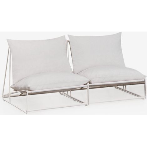 Canapé de jardin modulable 2 pièces Amaro SKLUM Blanc Gardenia