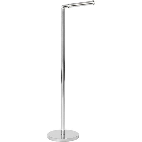Folding Toilet Roll Holder Tissue Paper Storage, Silver (1/3)