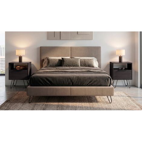 Seneca Set de 2 Mesas de Noche para Habitación Moderna (1/4)