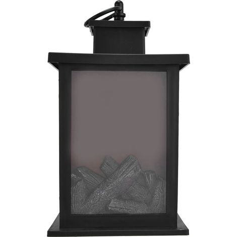 Lanterne de cheminée LED, poignée suspendue Portable, Simulation de décoration, Kit de survie, lumière chaude (1/5)