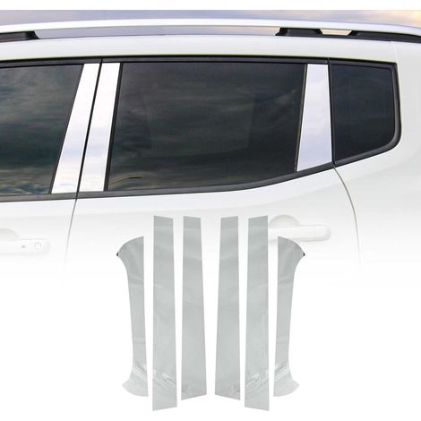 Couverture Garniture de pilier B pour Fiat Panda 2012-2020 en acier inox 6Pcs (1/5)