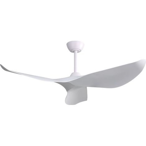 52 pouces (132 cm) – ventilateur de plafond sans éclairage, avec télécommande à 6 vitesses, 3 pales en ABS et moteur à courant continu réversible (1/5)