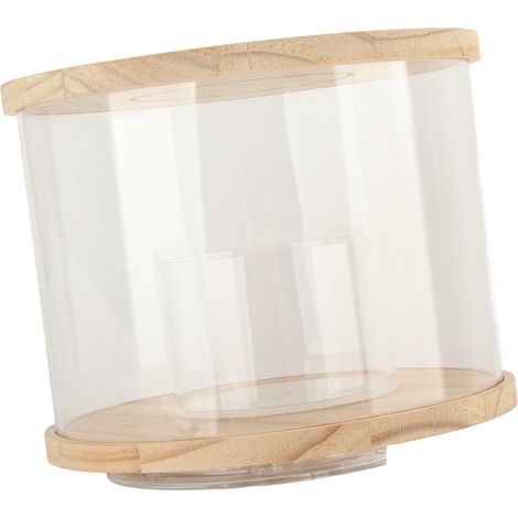 Vitrine pour figurines articulées avec base rotative, anti-poussière et étanche, en acrylique, idéale pour la chambre ou le bureau. (1/5)