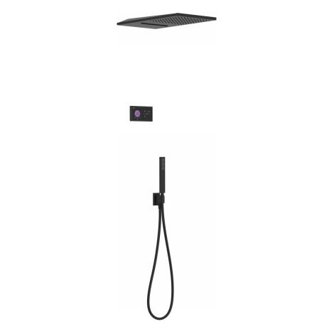 Kit de douche thermostatique électronique et encastré SHOWER TECHNOLOGY Noir Mat - TRES 09288308NM (1/2)
