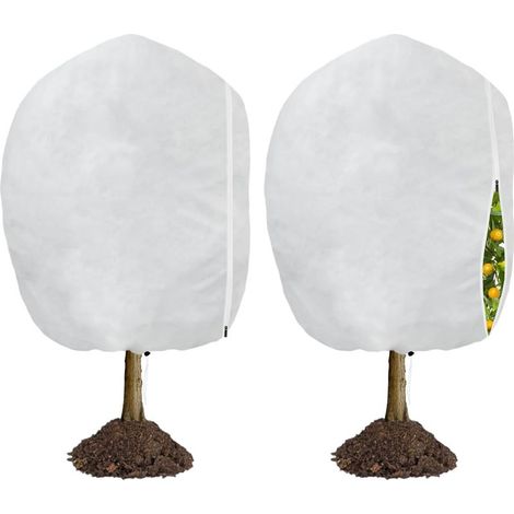 GDHZS- Lot de 2 Voile Hivernage Plante Exterieur, Housse Hivernage pour Plantes,Voile D'hivernage 240 X 200cm, Bache Hivernage Protection Plante Hiver pour Olivier Palmier Citronnier Arbre (1/5)