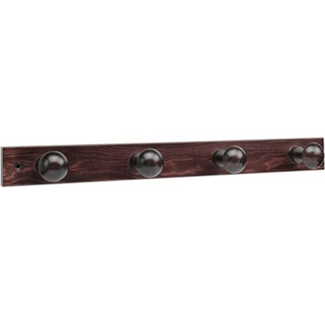 Appendino in legno scuro 4 pomelli 3774-0-inofix