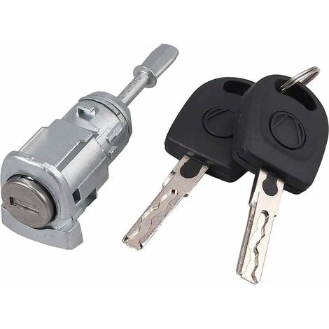 604837167 Cylindre de Verrouillage de Sécurité Serrure de Porte Gauche de Véhicule avec Clé Compatible avec Golf IV Bora Skoda-LIAIKI (1/5)