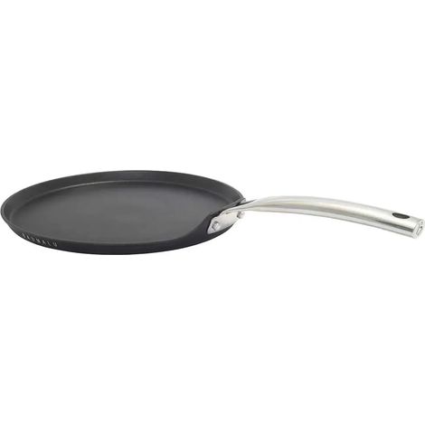 Crêpière 28cm aluminium forgé antiadhésif pour crêpes fines (1/2)
