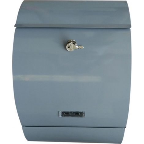 Briefkasten LETTERBOX anthrazit mit Zeitungsfach (1/2)