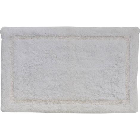Flauschige colorama-badezimmermatte, 50 x 75 cm, weiß - 5five (1/3)