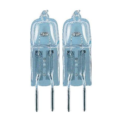 Osram – Ampoule halogène G4 5W 12V blanc chaud – Lot de 2 – Culot à ergots – Luminosité variable 50 lm – Classe G (A - G) - S45591