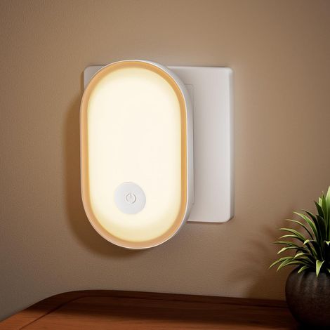 2 luci notturne per bambini, luce notturna con sensore crepuscolare e luminosità regolabile e modalità ON/OFF/AUTO, luce notturna per camere da letto, scale, corridoio, cucina (Y2)