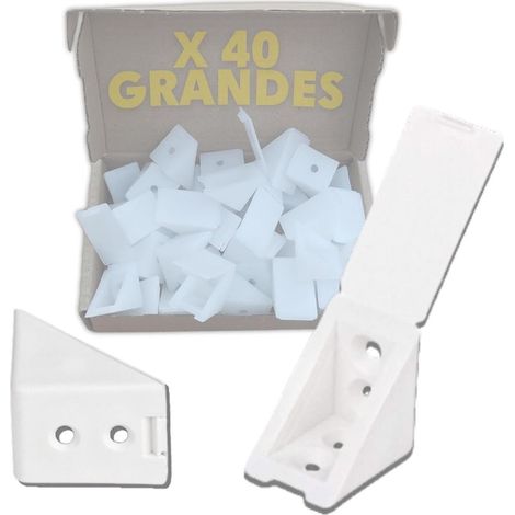Support d'étagère vis invisible Cornière charge lourde Corner bracket renfort coin meuble d’angle et tiroir Ferrure d'assemblage menuisier (1/5)