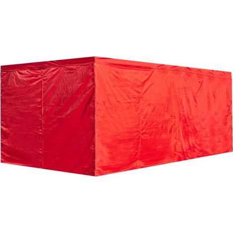 Packs Laterales Carpas Plegables - Pack 4 Laterales Lisos para Carpas 3x6 Master - Rojo