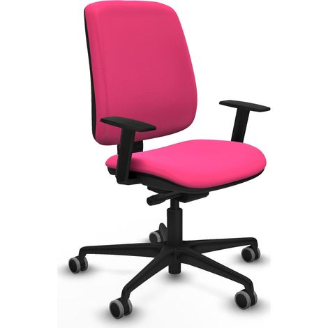 Silla de oficina piqueras y crespo Alares cuero sintético rosa (1/2)
