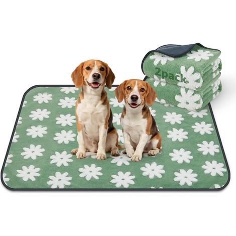 100 x 70cm 2 Stück PICK FOR LIFE Vert Tapis d'urine réutilisable et imperméable à 4 couches antidérapant (1/5)