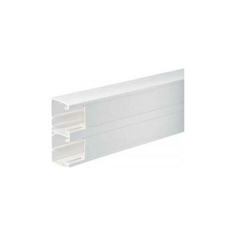 Goulotte d'installation TA-C45 134x55mm - Barre de 2m - 2 compartiments - Blanc (1/2)