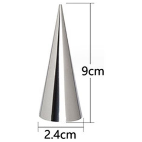 Ein Set aus 10 konischen Edelstahlformen, konischen Edelstahlformen