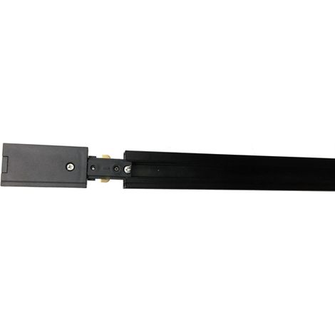 Binario monofase led 1 metro nero per faretti illuminazione 230V