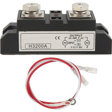 Relais statique 200A sans contact, faible consommation, indicateur LED, SSR 200A haute performance. (1/5)