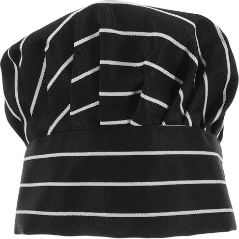 Toque de chef ajustable pour adultes, blanche plissée, pour la restauration (1/5)