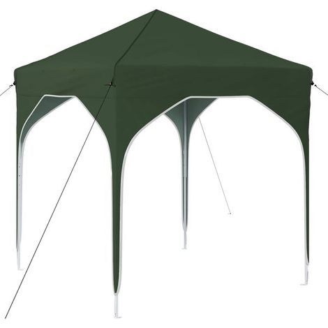 Tente de réception portable 194 x 194 x 245 cm, verte (1/5)