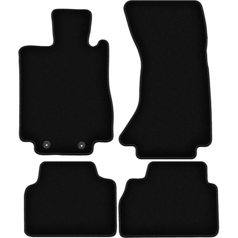 Tappetini BASIC in velluto nero per: Mercedes S W220 4Matic corta (1998-2005)