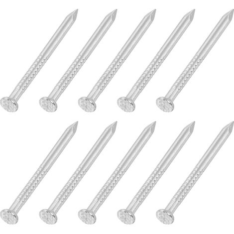 50Pcs Petits Clous De Quincaillerie 2D x 1" Tête Ronde Argent