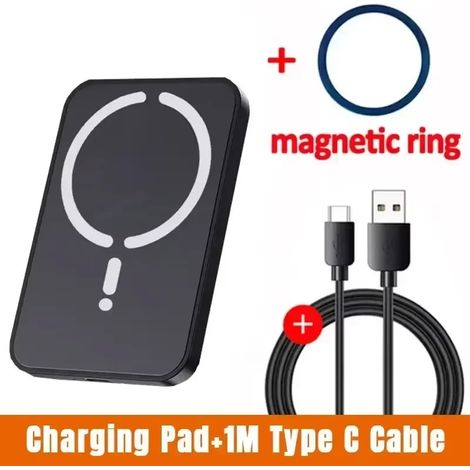 Chargeur magnétique sans fil 15 W pour voiture, support de téléphone à fixation sur grille d'aération pour iPhone 16, 15, 14, 13 et 12 Pro Max, station de charge rapide pour voiture (1/5)