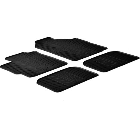 Set tappeti su misura in gomma - compatibile per Toyota Urban Cruiser (05/0909/14) - Toyota Yaris 3p (01/0609/11) - Toyota Yaris 5p (01/0609/11)