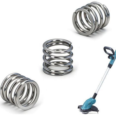 Satz mit 3 Druckfedern für Makita DUR181 Freischneider – Ersatzfedern für Rasenmäher – Passend für DUR181, DUR140, DUR141, DUR181Z, DUR180Z, DUR141Z, Ersatzfedern (1/5)